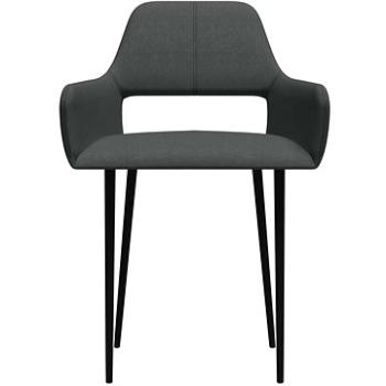 Jídelní židle 4 ks tmavě šedé textil (3057536)