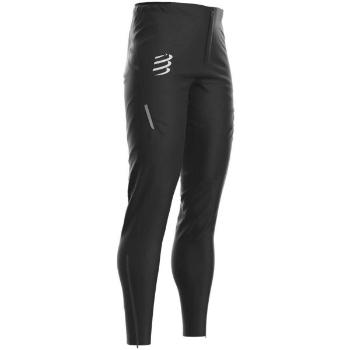 Compressport HURRICANE WATERPROOF 10/10 Pánské běžecké kalhoty, černá, velikost S
