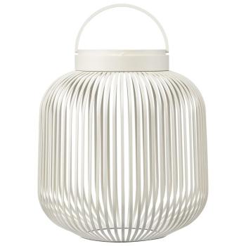 Přenosná stolní lampa LITO M 30,5 cm, LED, hedvábně šedá, ocel, Blomus