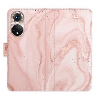 Flipové pouzdro iSaprio - RoseGold Marble - Honor 50 / Nova 9