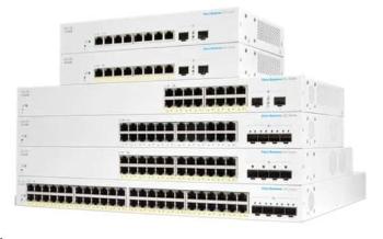 CISCO Business Switching CBS220 Smart 8-port Gigabit 2x1G SFP uplink external power supply, CBS220-8T-E-2G-EU