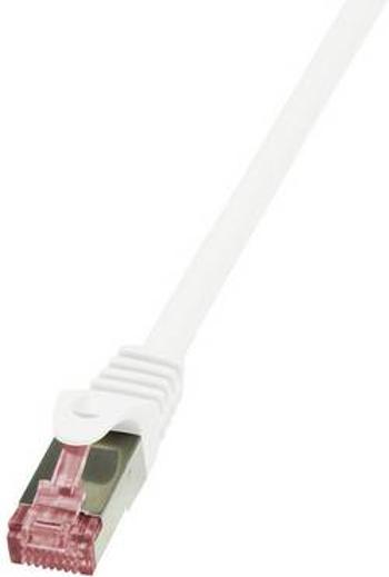 Síťový kabel RJ45 LogiLink CQ2011S, CAT 6, S/FTP, 25.00 cm, bílá
