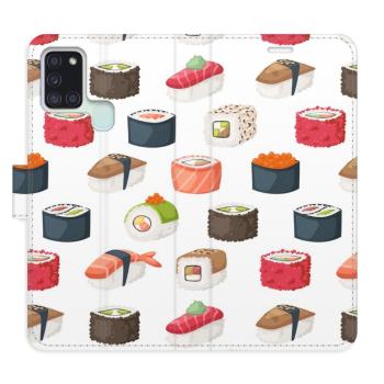 Flipové pouzdro iSaprio - Sushi Pattern 02 - Samsung Galaxy A21s