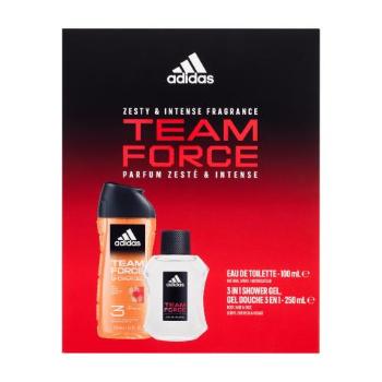 Adidas Team Force dárková kazeta toaletní voda 100 ml + sprchový gel 250 ml pro muže