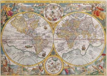 RAVENSBURGER Puzzle Mapa světa r.1594, 1500 dílků