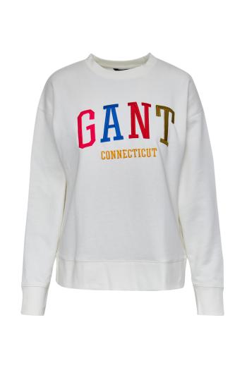 MIKINA GANT D1. MULTI COLOUR GRAPHIC SWEAT bílá XS