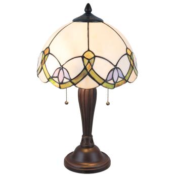 Stolní lampa Tiffany Adabelle - Ø 30*50 cm / E27/max 2*40W 5LL-5918