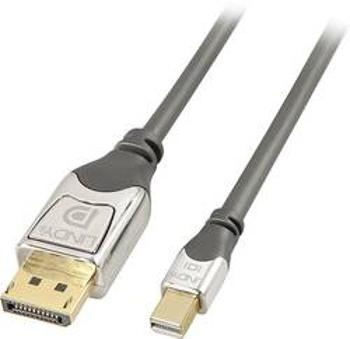 DisplayPort kabel LINDY [1x zástrčka DisplayPort - 1x mini DisplayPort zástrčka] šedá 3.00 m