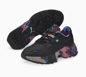 Orkid Floral Wns Puma Black-Elektro Aqua 39