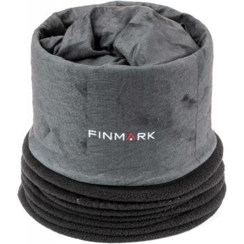 Finmark MULTIFUNCTIONAL SCARF Multifunkční šátek s fleecem, šedá, velikost UNI