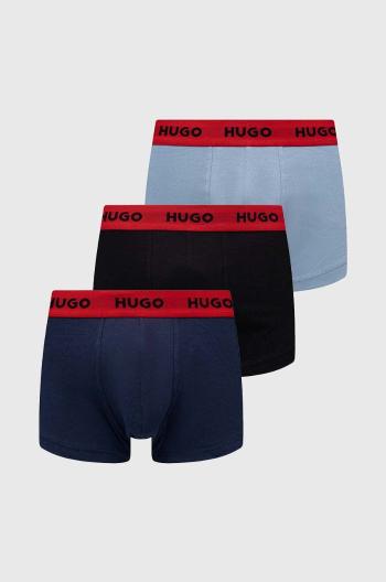 Boxerky HUGO 3-pack pánské, černá barva, 50469766