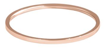 Troli Elegantní minimalistický prsten z oceli Rose Gold 49 mm