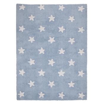 Lorena Canals koberce Bio koberec kusový, ručně tkaný Stars Blue-White - 120x160 cm Modrá