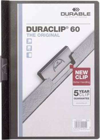 Durable DURACLIP 60 - 2209, 220901 složka s klipem DIN A4, černá