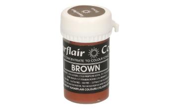 Hnědá gelová barva Pastel Brown 25 g - Sugarflair Colours