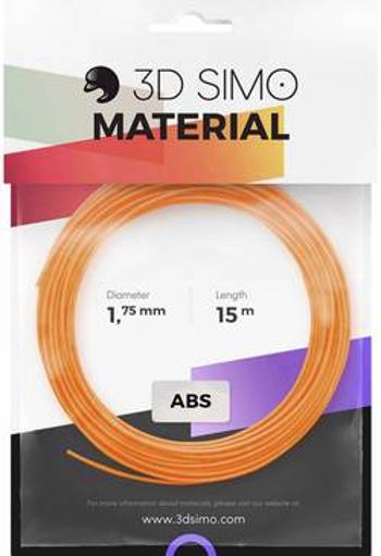 Sada vláken pro 3D tiskárny 3D Simo 3Dsimo-ABS-2, ABS plast, 1.75 mm, 120 g, oranžová, černá, bílá