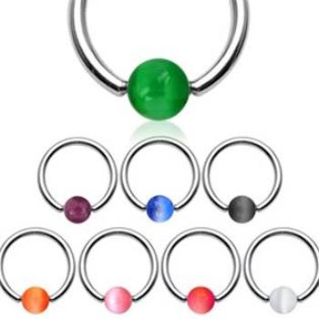 Šperky4U Piercing kruh akrylát, rozměr 1,2 x 10 mm - K01030-G