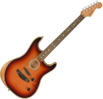 Fender American Acoustasonic Stratocaster 3-Tone Sunburst Elektroakustická kytara