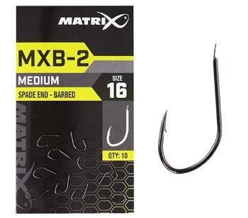 Matrix háčky mxb-2 barbed spade end black nickel 10 ks - 14
