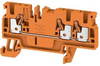 Průchodková svorka Weidmüller A3C 2.5 OR, 1521830000, oranžová, 100 ks