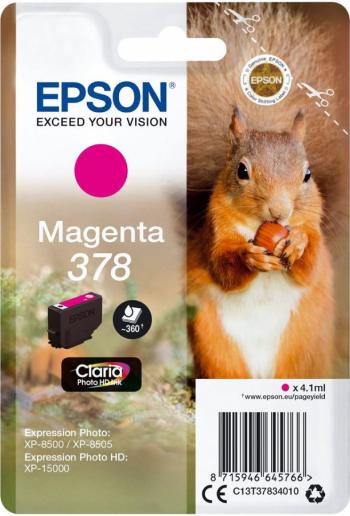 Epson T37834010 purpurová (magenta) originální cartridge