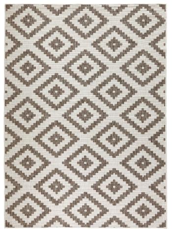 NORTHRUGS - Hanse Home koberce Kusový koberec Twin-Wendeteppiche 103133 braun creme - 80x150 cm Hnědá