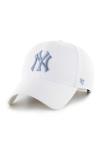 Kšiltovka 47 brand MLB New York Yankees bílá barva, s aplikací, B-MVPSP17WBP-WHN