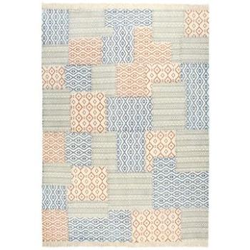 Ručně tkaný koberec Kilim bavlna 200x290 cm potisk barevný (287564)