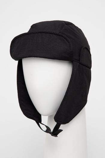 Čepice Sisley černá barva, z tenké pleteniny