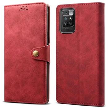 Lenuo Leather flipové pouzdro pro Xiaomi Redmi 10, červená (348084)