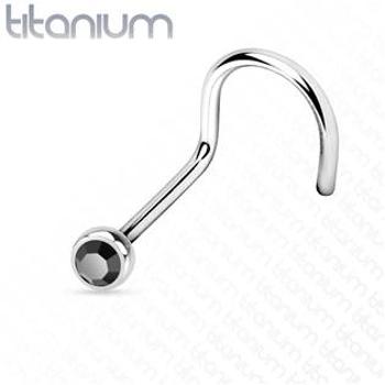 Šperky4U Piercing do nosu - TITAN - TIT1025-K