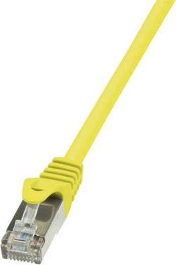 Síťový kabel RJ45 LogiLink CP1027S, CAT 5e, F/UTP, 0.50 m, žlutá