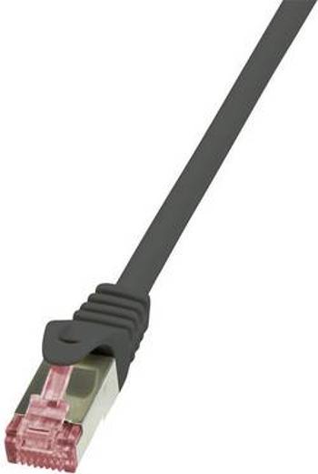 Síťový kabel RJ45 LogiLink CQ2013S, CAT 6, S/FTP, 25.00 cm, černá