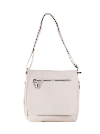 SMETANOVÁ CROSSBODY S KLOPOU -OW-TR-19408-1-CREAMY WHITE Velikost: ONE SIZE