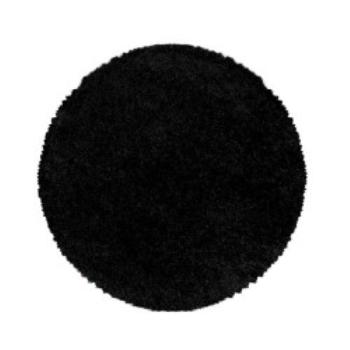 Ayyildiz koberce Kusový koberec Sydney Shaggy 3000 black kruh - 80x80 (průměr) kruh cm Černá
