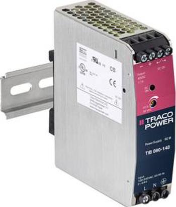 Síťový zdroj na DIN lištu TracoPower TIB 080-112, 1 x, +12.0 V/DC, 6700 mA, 80 W