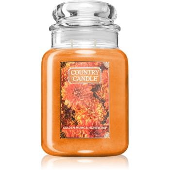 Country Candle Golden Mums & Honey Crisp vonná svíčka 680 g