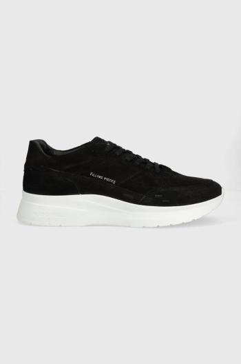 Semišové sneakers boty Filling Pieces Jet Runner černá barva, 17127361861