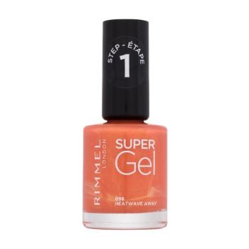 Rimmel London Super Gel STEP1 12 ml lak na nehty pro ženy 096 Heatwave Away