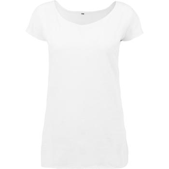 Build Your Brand Dámské tričko s lodičkovým výstřihem - Bílá | XL