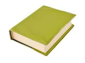 Kožený obal na knihu Klasik M 22,7 x 36,3 cm kůže zelená, 