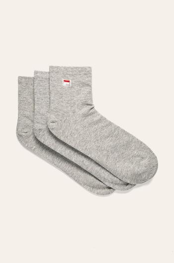 Ponožky Fila ( 3-pak) pánské, šedá barva