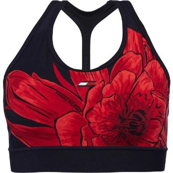 Tommy Hilfiger MID INTENSITY FLORAL AOP BRA Dámská sportovní podprsenka, tmavě modrá, velikost