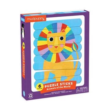 Puzzle Sticks - Zvířata světa (24 ks) (9780735367944)