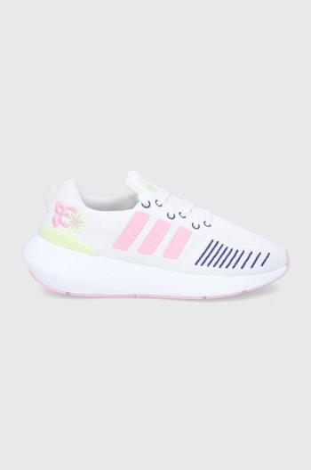 Dětské boty adidas Originals Swift Run GZ0798 bílá barva