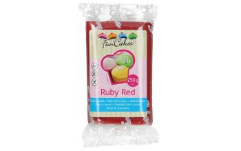 Rubínově červený rolovaný fondant  Ruby Red (barevný fondán) 250 g - FunCakes