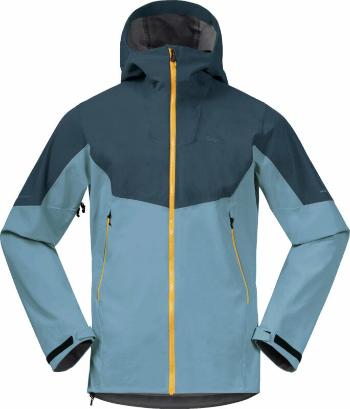 Bergans Senja Hybrid Softshell Jacket Smoke Blue/Orion Blue/Light Golden Yellow S Lyžařská bunda