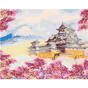 Malování podle čísel - Japonsko chrám obklopený květinami (HRAbz33390nad)