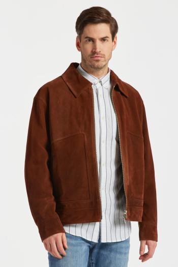 BUNDA GANT SUEDE JACKET hnědá XXL