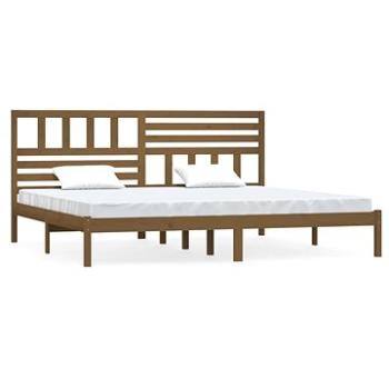 Rám postele medově hnědý masivní borovice 200 × 200 cm, 3101046 (3101046)